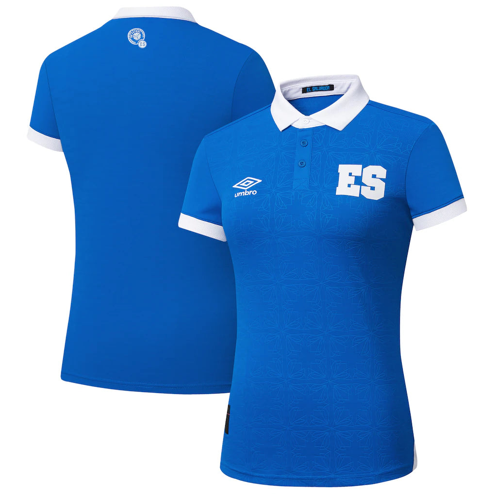El Salvador National Team Umbro Women's 2025 Home Jersey - Blue