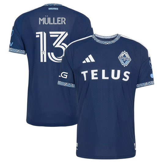 Thomas Müller Vancouver Whitecaps FC 2026 The Coastal Jersey On-Field Patch Jersey - Blue