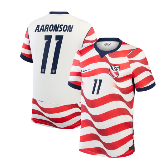 Brenden Aaronson USMNT Nike 2026 Home Stadium Jersey - White