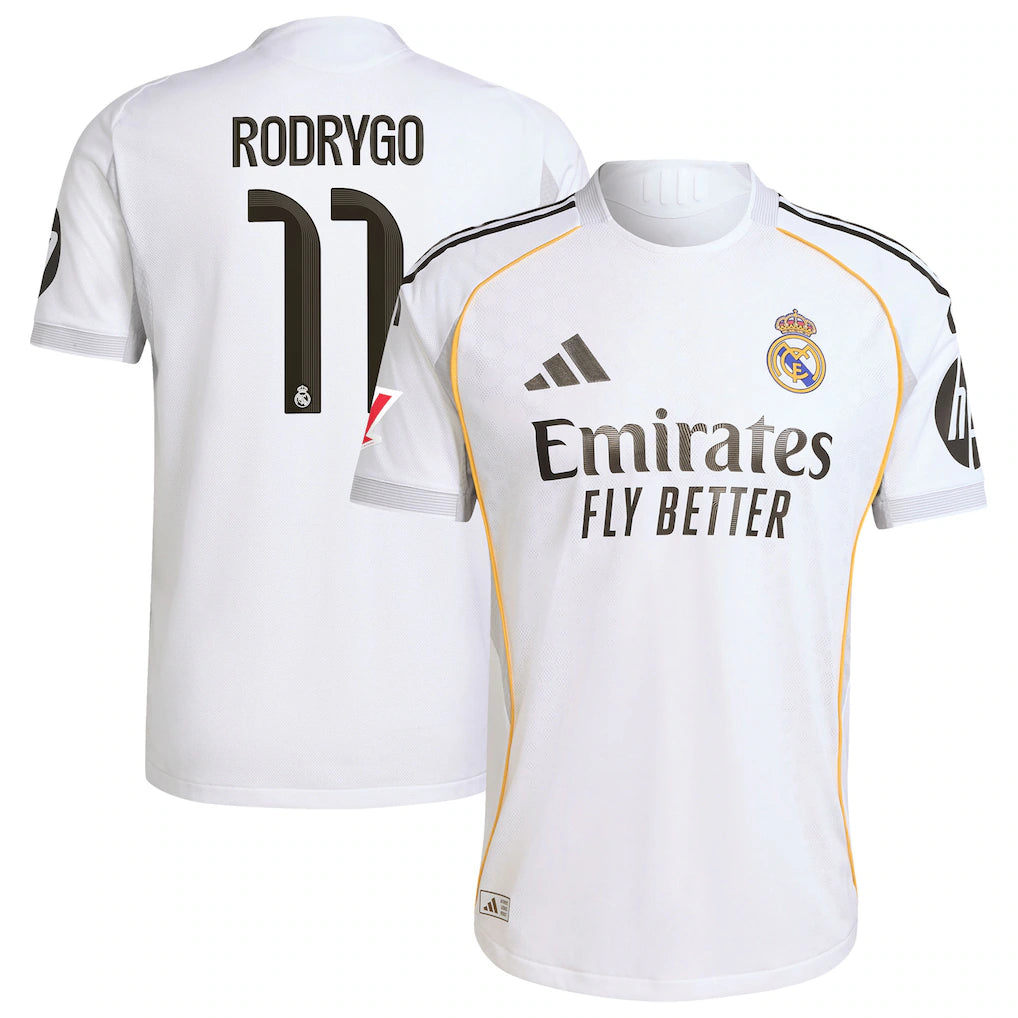 Rodrygo Real Madrid 2025/26 Home - White