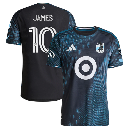 James Rodriguez Minnesota United FC 2026 The Decade Kit On-Field Patch Jersey - Black