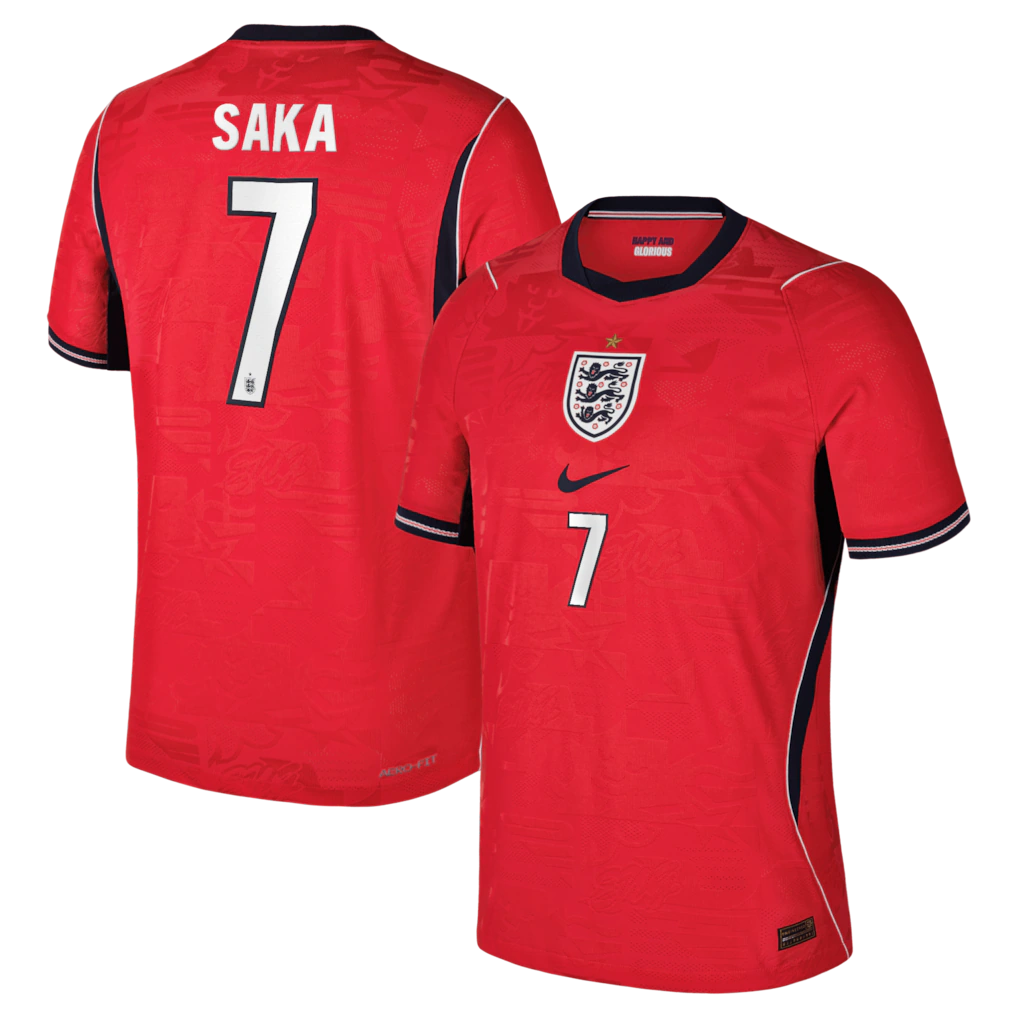 Bukayo Saka England National Team 2026 Away Match - Red