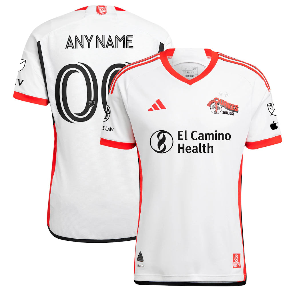 San Jose Earthquakes 2025 The 50 Kit Custom Jersey - White