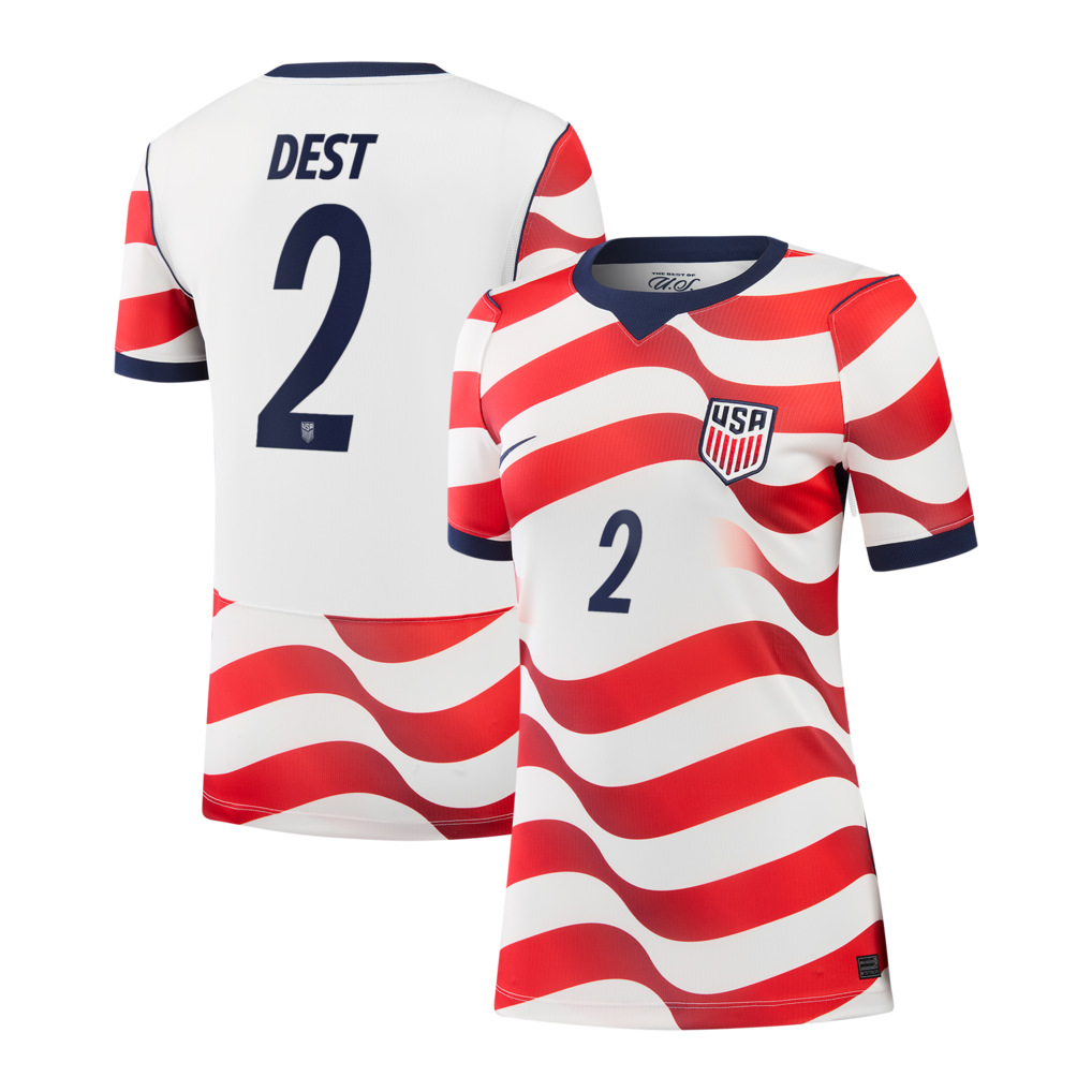 Sergiño Dest USMNT Nike Women's 2026 Home Stadium Jersey - White