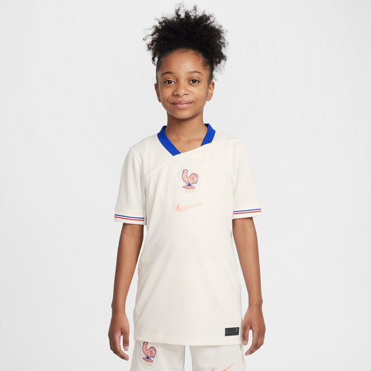 France Women's National Team Nike Youth 2025/26 Away Jersey - Cream