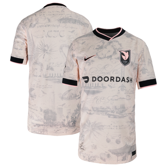Angel City FC Nike Youth 2026 Secondary Stadium Jersey - Tan