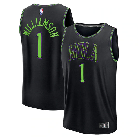 Zion Williamson New Orleans Pelicans 2025/26 City Edition Jersey - Black