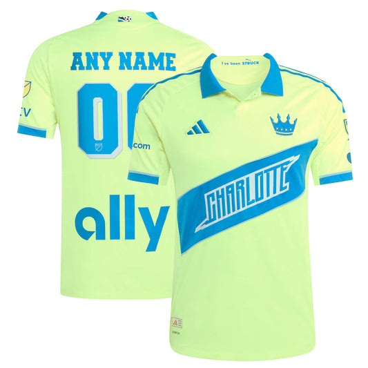 Charlotte FC 2025 Third Custom Jersey - Yellow