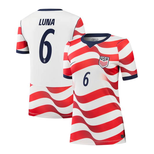 Diego Luna USMNT Nike Women's 2026 Home Stadium Jersey - White