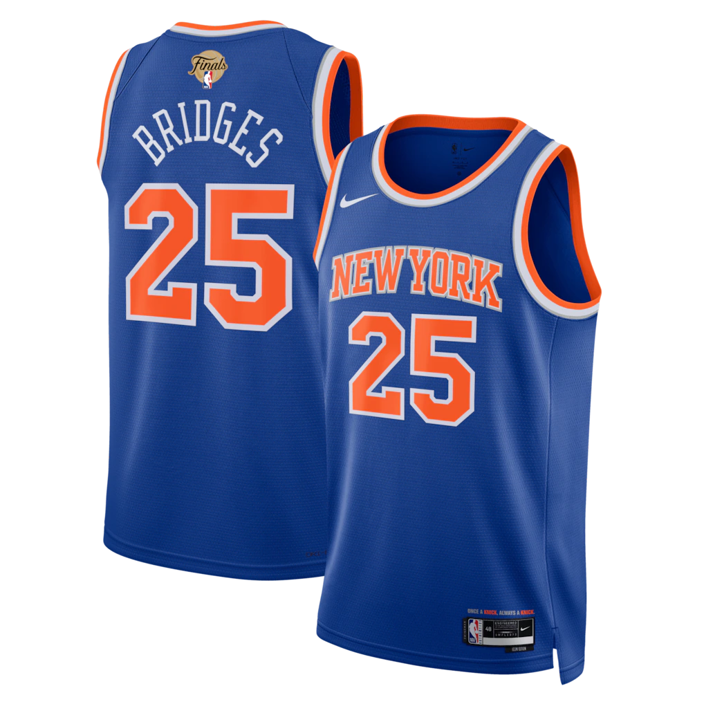 Mikal Bridges New York Knicks Unisex 2026 NBA Finals Patch - Icon Edition - Blue