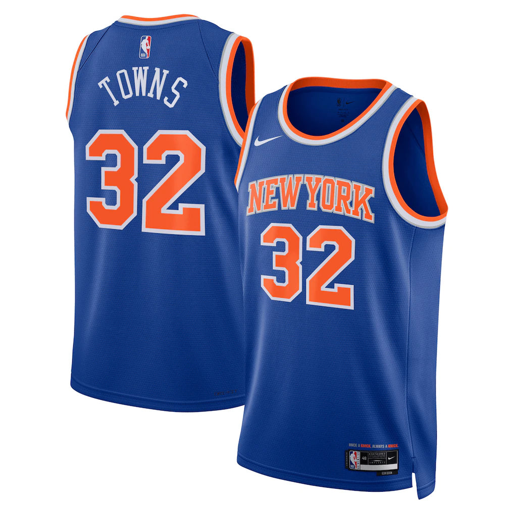 Karl-Anthony Towns New York Knicks Unisex - Blue - Icon Edition