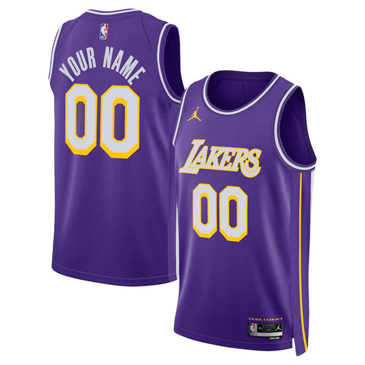 Los Angeles Lakers Unisex Swingman Custom Jersey - Statement Edition - Purple