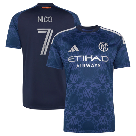 Nicolás Fernández Mercau New York City FC adidas 2026 The All Nations Kit Jersey - Blue