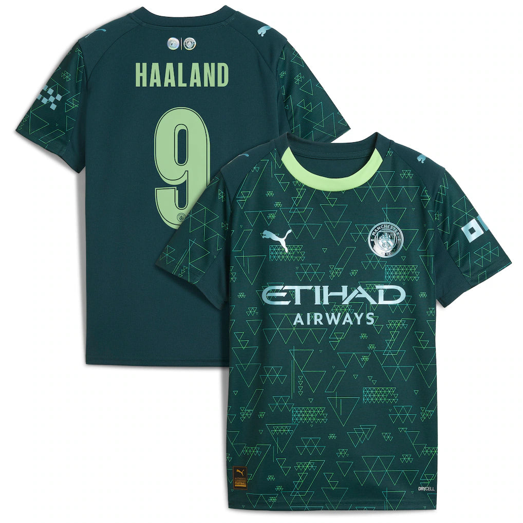 Erling Haaland Manchester City x EA SPORTS FC Youth 2025/26 Fourth Jersey - Green