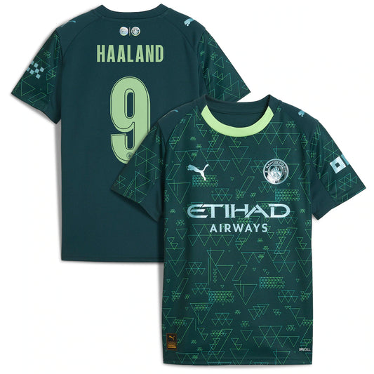 Erling Haaland Manchester City x EA SPORTS FC Youth 2025/26 Fourth Jersey - Green