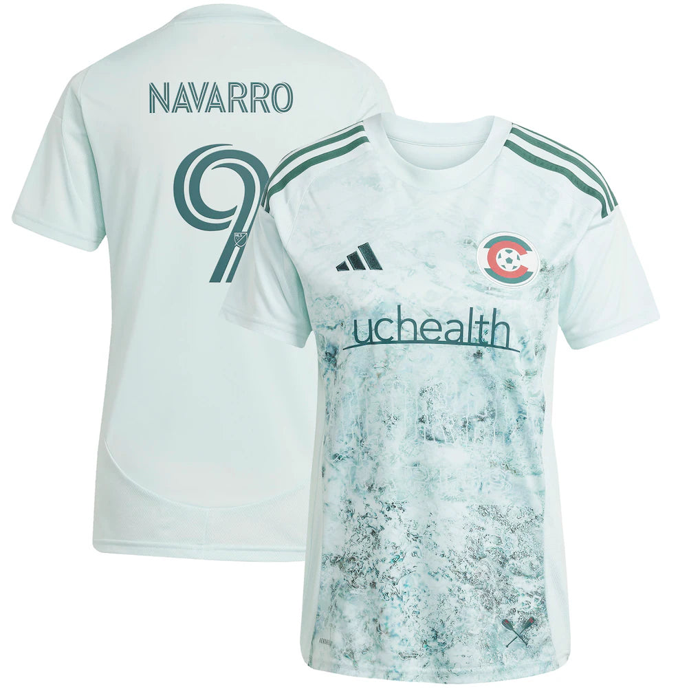 Rafael Navarro Colorado Rapids adidas Women's 2025 Headwaters Player Jersey - Green