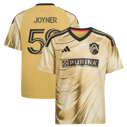 MyKhi Joyner St. Louis CITY SC adidas Youth 2026 The Tina Turner Kit Jersey - Yellow