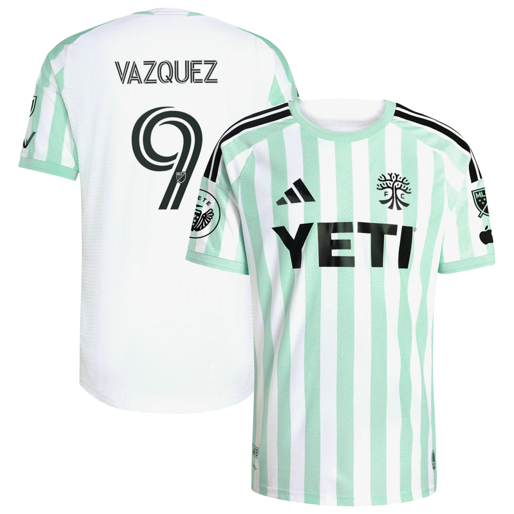 Brandon Vazquez Austin FC 2026 The Rooted Kit On-Field Patch Jersey - White