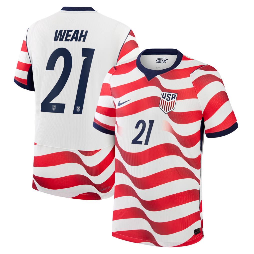 Timothy Weah USMNT 2026 Home Match - White