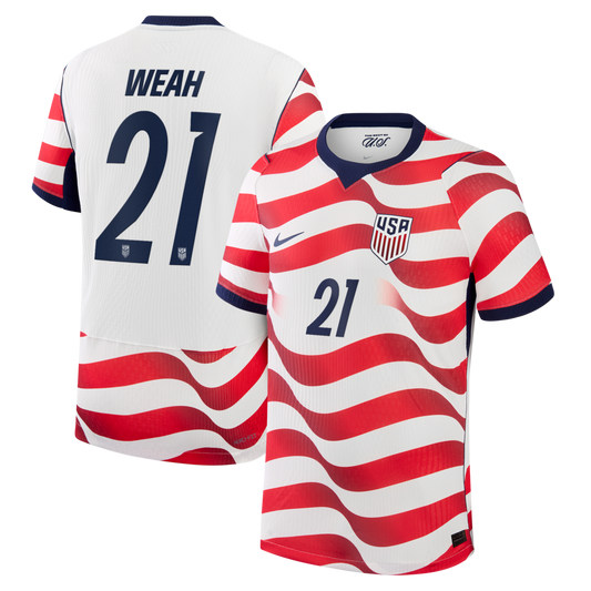 Timothy Weah USMNT 2026 Home Match - White
