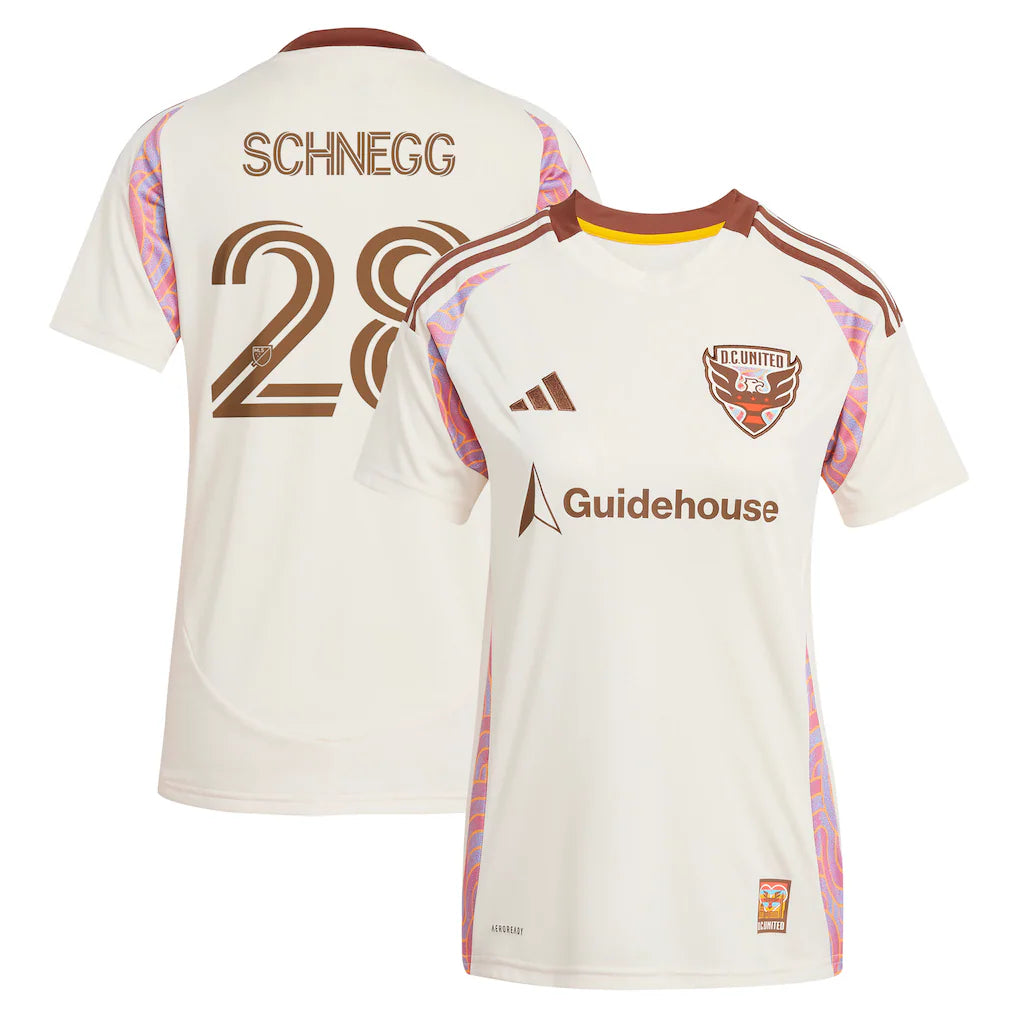 David Schnegg D.C. United adidas Women's 2025 The Soul Kit Player Jersey - Natural