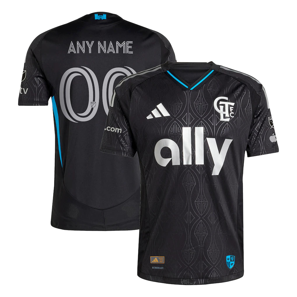 Charlotte FC 2025 Fortress Kit Custom Jersey - Black