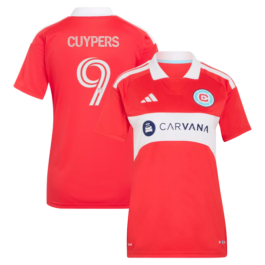 Hugo Cuypers Chicago Fire adidas Women's 2026 Forever Red Jersey - Red