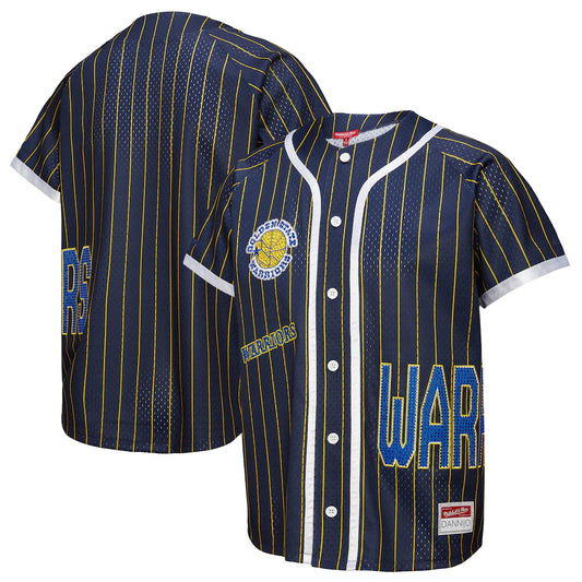 Golden State Warriors x DANNIJO Women's Fashion Baseball Jersey - Blue