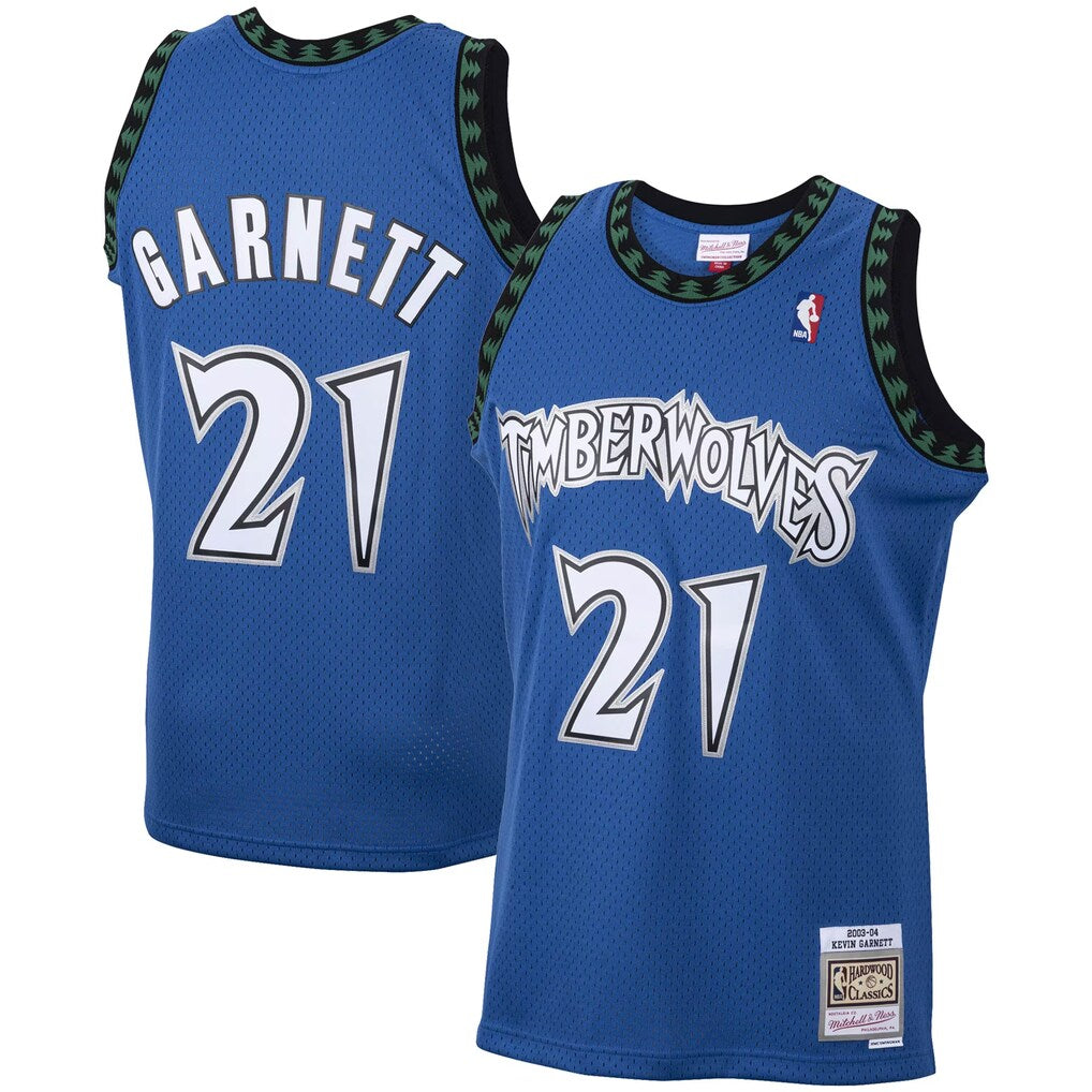 Kevin Garnett Minnesota Timberwolves Big & Tall 2003/04 Hardwood Classics - Blue