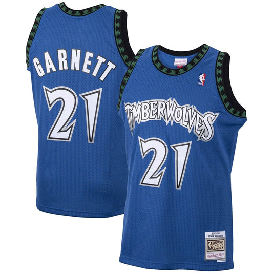 Kevin Garnett Minnesota Timberwolves Big & Tall 2003/04 Hardwood Classics - Blue