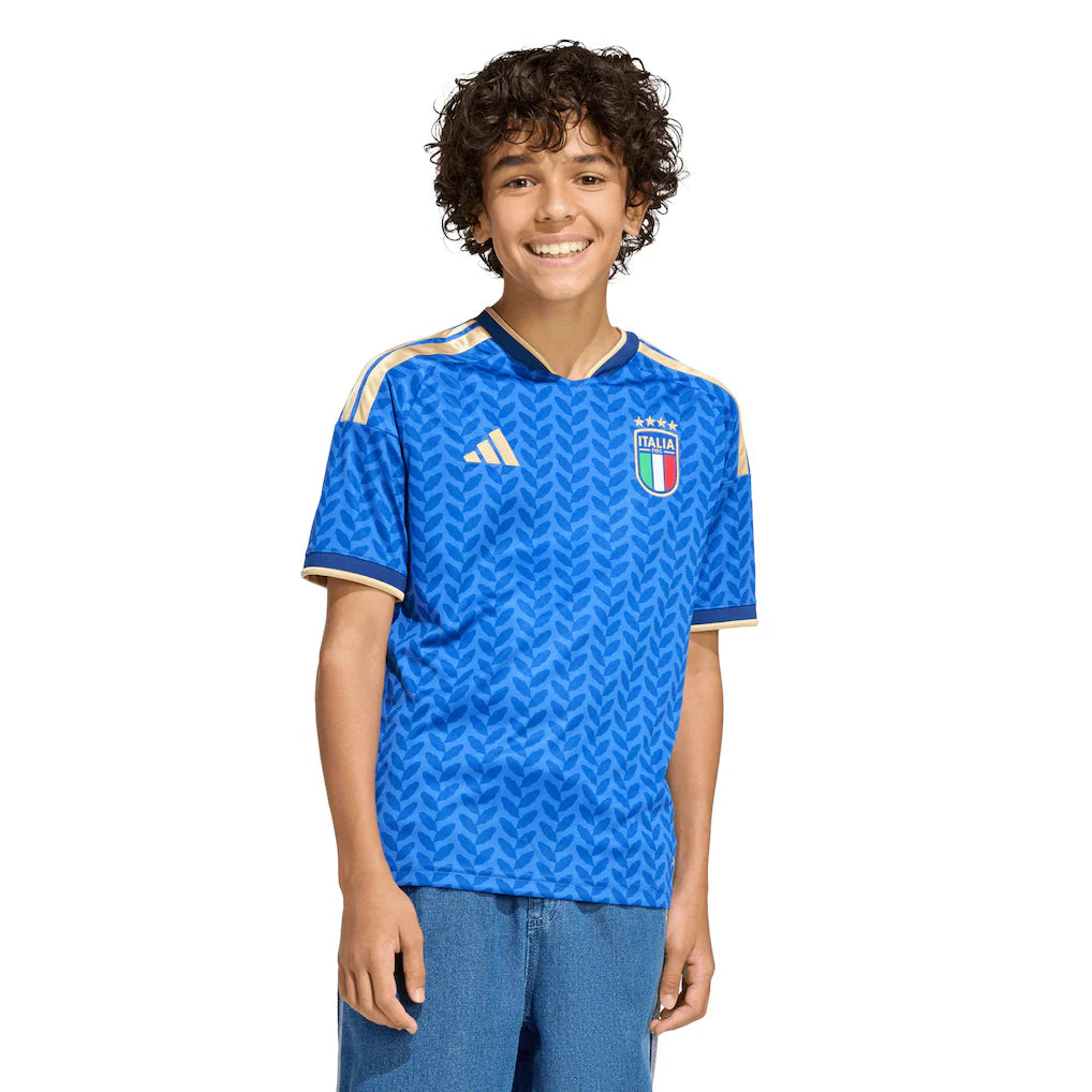 Italy National Team adidas Youth 2026 Home Jersey - Blue