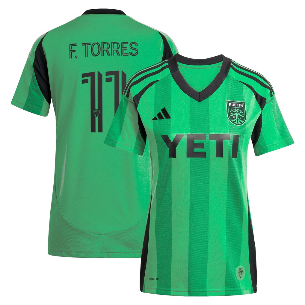 Facundo Torres Austin FC adidas Women's 2025 The Heartbeat Kit Jersey - Green