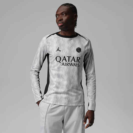 Paris Saint-Germain Men's Long Sleeve Pre-Match Dri-FIT Top - Black