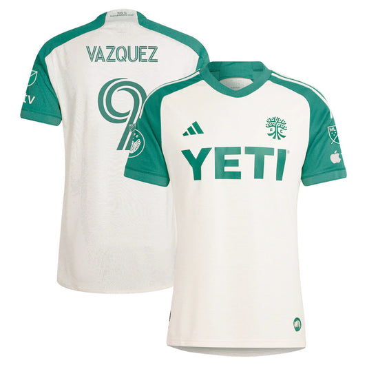 Brandon Vazquez Austin FC 2024 The Armadillo Kit Player Jersey - Tan