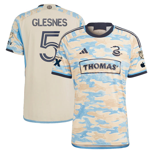 Jakob Glesnes Philadelphia Union 2024 Secondary Player Jersey - Tan