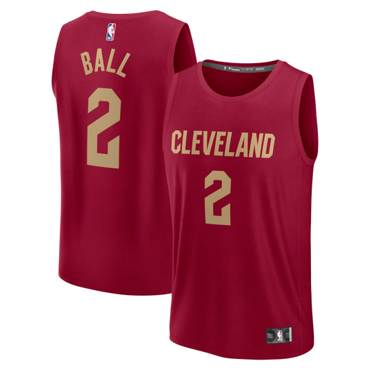 Lonzo Ball Cleveland Cavaliers Fanatics Fast Break Jersey - Wine - Icon Edition
