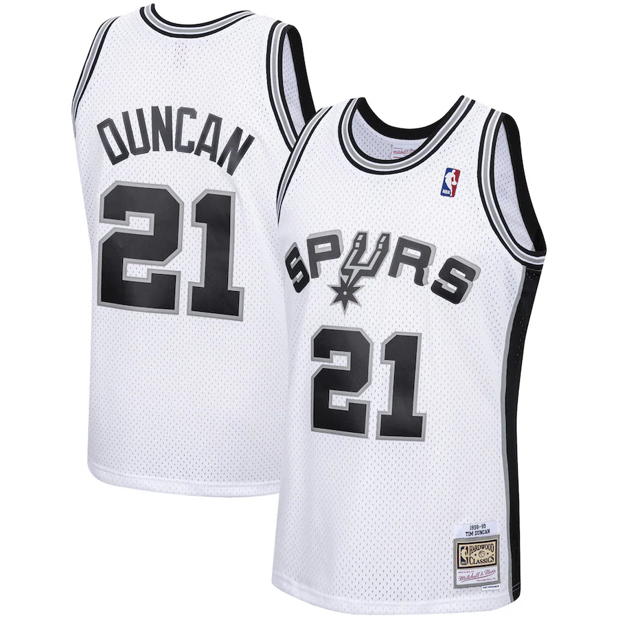Tim Duncan San Antonio Spurs 1998/99 Hardwood Classics - White