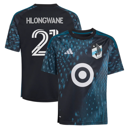 Bongokuhle Hlongwane Minnesota United FC adidas Youth 2026 The Decade Kit Jersey - Black