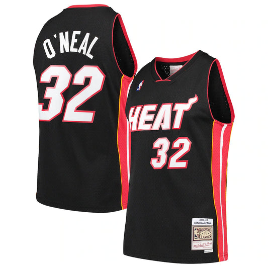 Shaquille O'Neal Miami Heat Hardwood Classics - Black