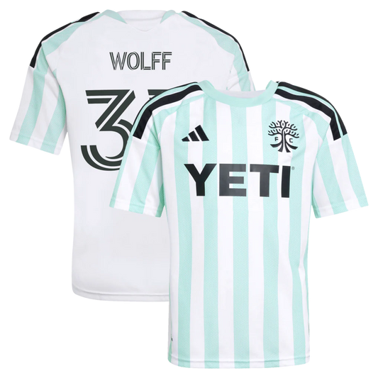 Owen Wolff Austin FC adidas Youth 2026 The Rooted Kit Jersey - White