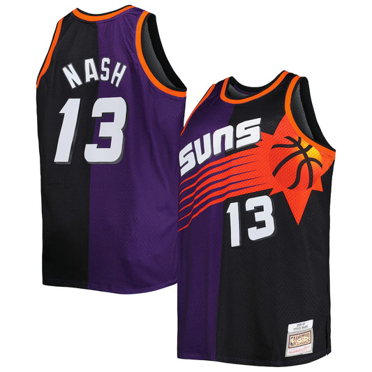 Steve Nash Phoenix Suns Big & Tall Hardwood Classics 1996/97 Split - Purple/Black