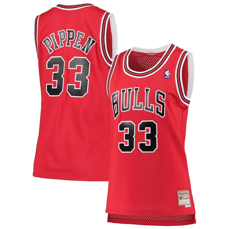 Scottie Pippen Chicago Bulls Women's 1997/98 Hardwood Classics - Red