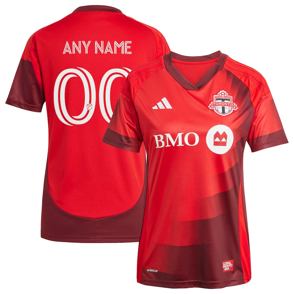 Toronto FC adidas Women's 2025 Club Kit Custom Jersey - Red