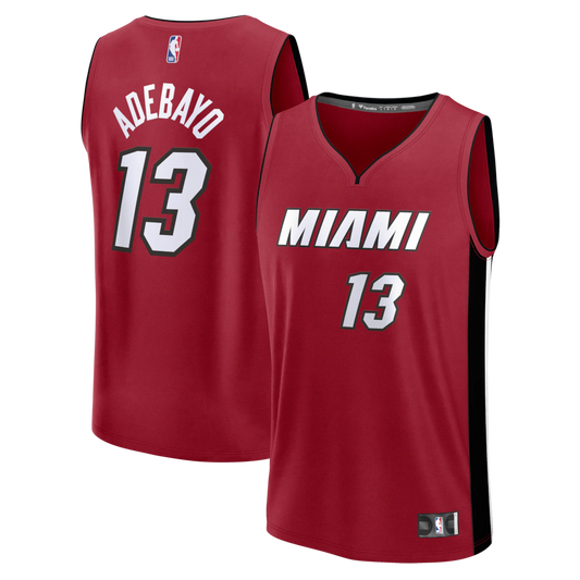 Bam Adebayo Miami Heat Fanatics Fast Break Player Jersey - Statement Edition - Red