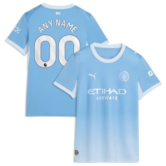 Manchester City Puma Women's 2026/27 Home Custom Jersey - Light Blue