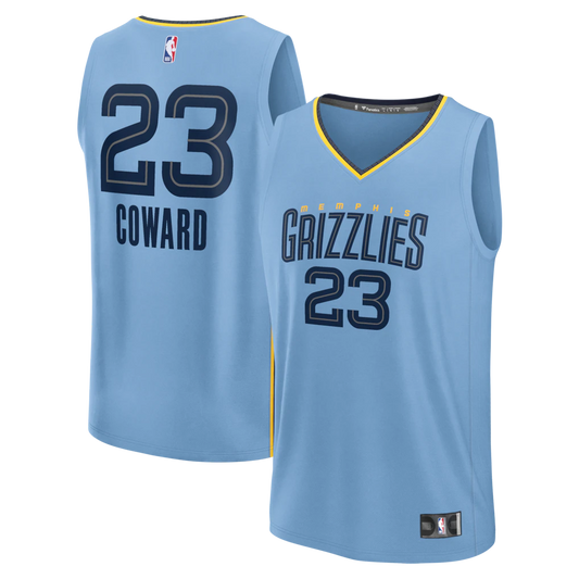 Cedric Coward Memphis Grizzlies Fanatics Fast Break Player Jersey - Statement Edition - Light Blue