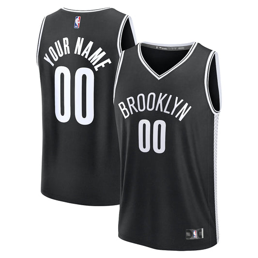Brooklyn Nets Custom Jersey - Icon Edition - Black