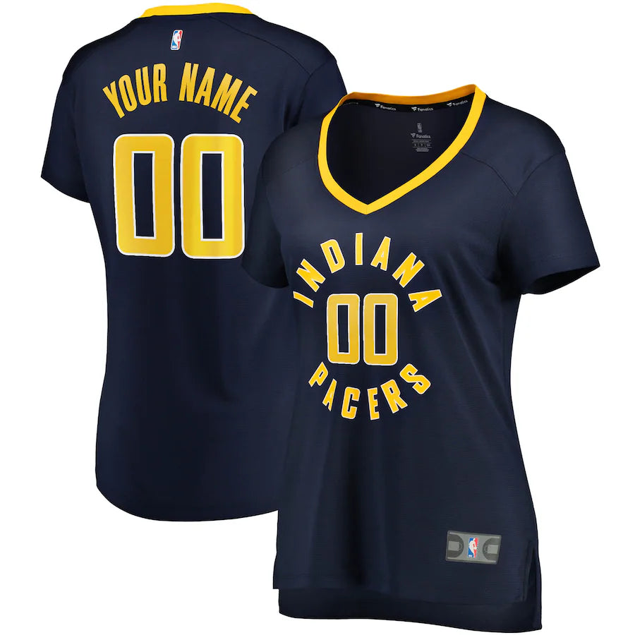Indiana Pacers Women's Custom Jersey Navy - Icon Edition