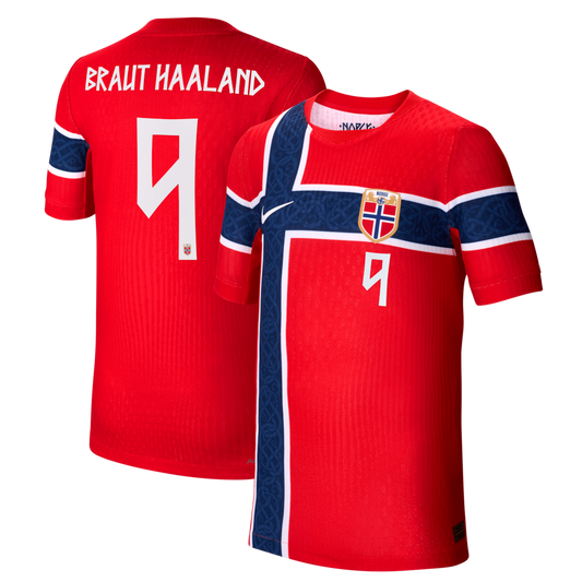 Erling Haaland Norway National Team Youth 2026 Home Match - Red