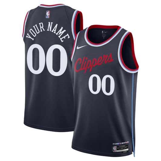 LA Clippers Unisex Swingman Custom Jersey - Icon Edition - Navy